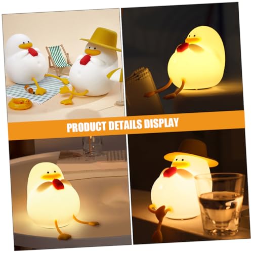Lámpara de mesa KICHOUSE con luz suave amarilla miniatura 4