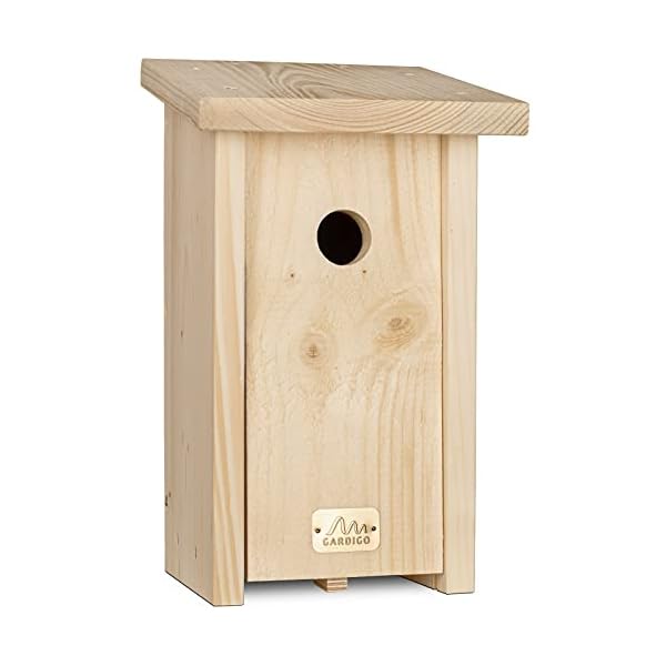 GARDIGO® Nistkasten für Kohlmeisen I Made in Germany, aus deutschem Holz, Vogelhaus, verschraubt, unbehandelt und…