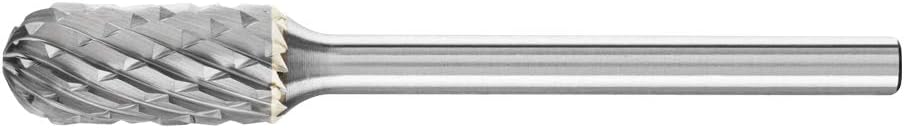 Pferd Round Cylindrical Hard Metal Cutter Wrc (6 x 13 x 43 mm), Handle 3 mm, Serrated: 3 Plus, for Universal Applications