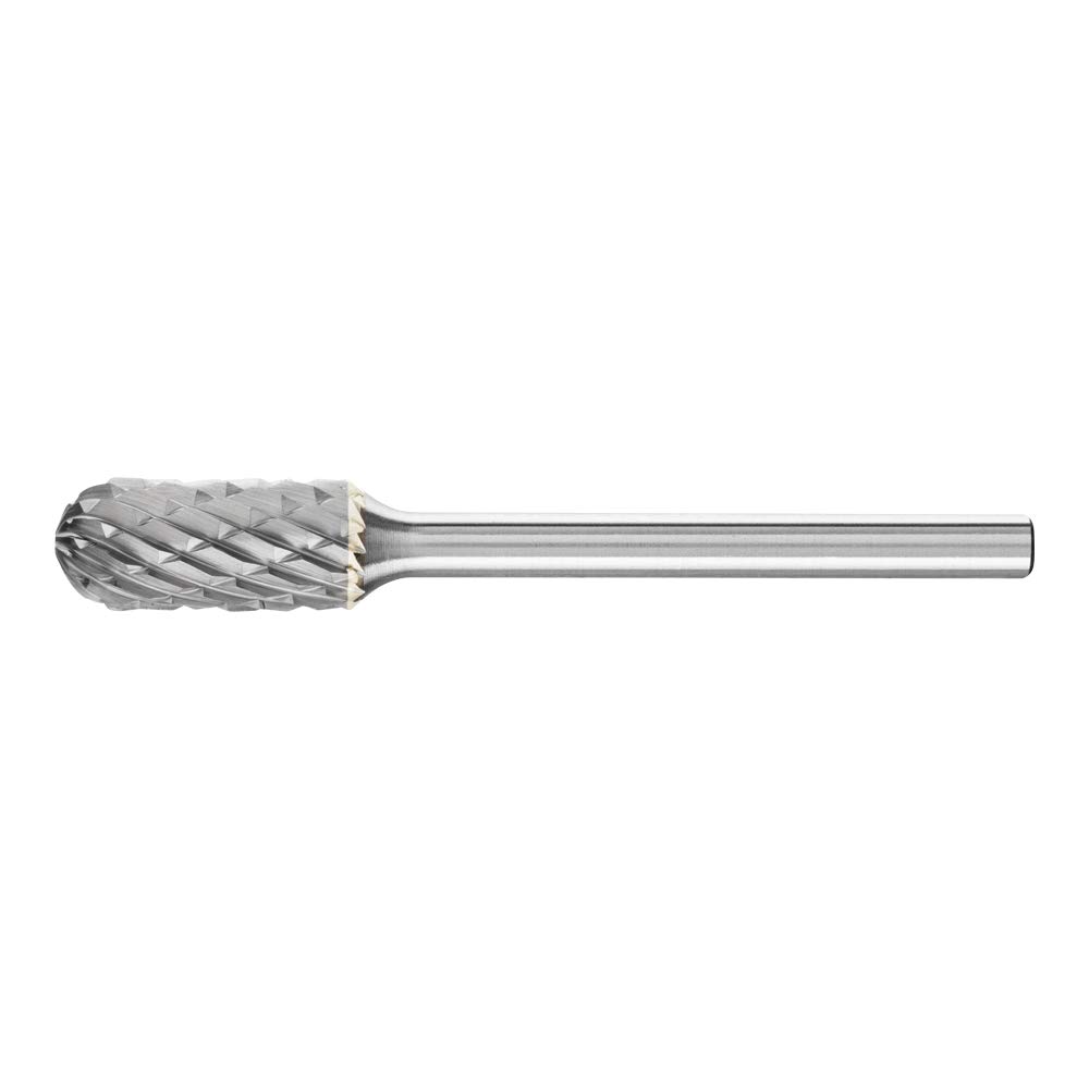 PFERD HM-frees, afgeronde boogvorm RBF, veelzijdige tanding, schachtdiameter 8 mm, schachtdiameter 6 mm, lengte 60 mm, 21001030 - voor veelzijdig gebruik op de belangrijkste industriële materialen
