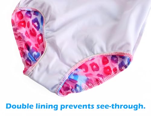 Image of Snowheart Girls Swimsuit One-Piece Bathing Suits Multicolor Kids Sport Summer Beach Swimwear for 2-12 Years Old
