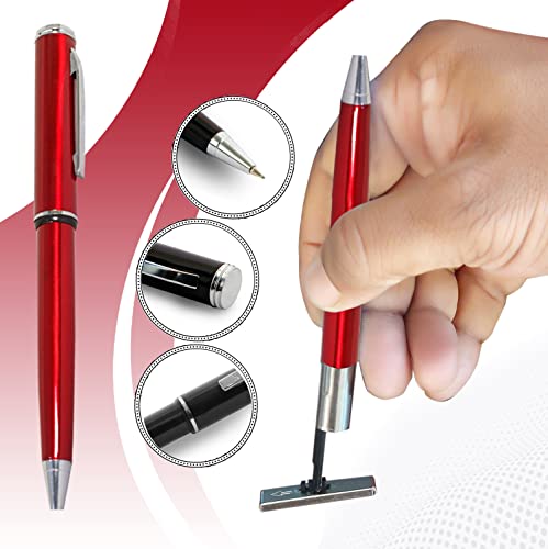 Pen Stamp / Pen Seal / Pen With Rubber stamp / Stamping Pen / Pocket Stamp / Multifunctional Pen (Red)