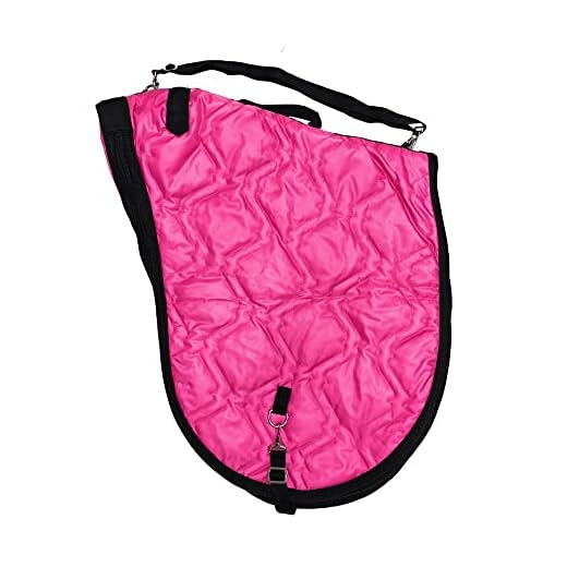 AJ Tack Wholesale English Padded Saddle Carrier Hot Pink