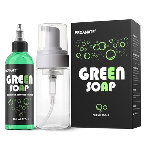 proamate Green Tattoo Soap 4OZ with Foaming Bottle...