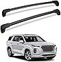 EWLSAC Roof Rack Cross Bars for Hyundai Palisade 2020-2022 Roof Rack Luggage Cargo Carrier Rails Anti-Theft Lock Mechanism Black Aluminum Luggage Rack Crossbar