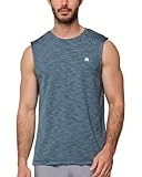 INTO THE AM Indigo Performance - Camiseta sin mangas para hombre, talla S - 4XL, para entrenamiento, gimnasio, secado rápido, absorbe la humedad, Marca: índigo, Large