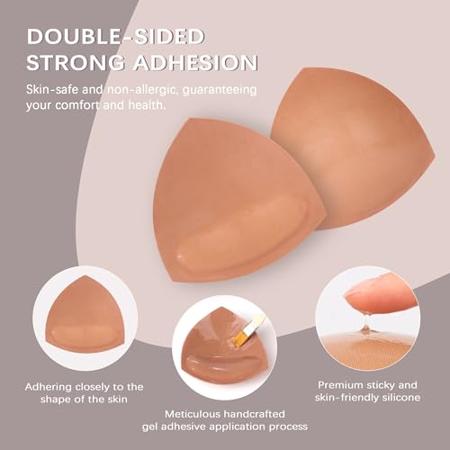 Lolaura Double Sided Sticky Bra - Invisible Adhesive Boomba Bra Inserts, Push up for Bikini Swimsuit Strapless Dresses3