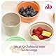 nip – Baby- und Kindertrinkbecher | ab 1 Jahr | 4er Pack | Bruchfest, mikrowellen- und spülmaschinengeeignet, BPA-frei, ohne Melamin, Giraffe, grün/orange/lila/türkis