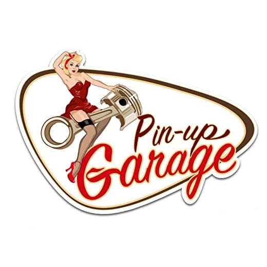 1 x Pin Up Garaje Old School Adhesivos Bobber Cafe Racer Retro Vintage # 8