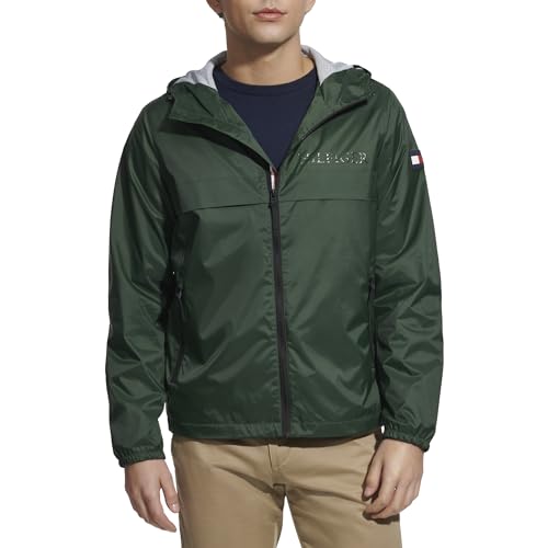 Image of Tommy Hilfiger Men's Simple Hooded Rain Jacket