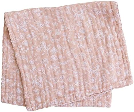 Mebie Baby Burp Cloths, Floral Print 3-Pack, Muslin Burp Cloth Set for Spit Up, Drool, and More, Boho Burp Cloths for Baby Boy and Girl, Baby Must Haves for Registry Lists and Gifts for Newborns - Image 9
