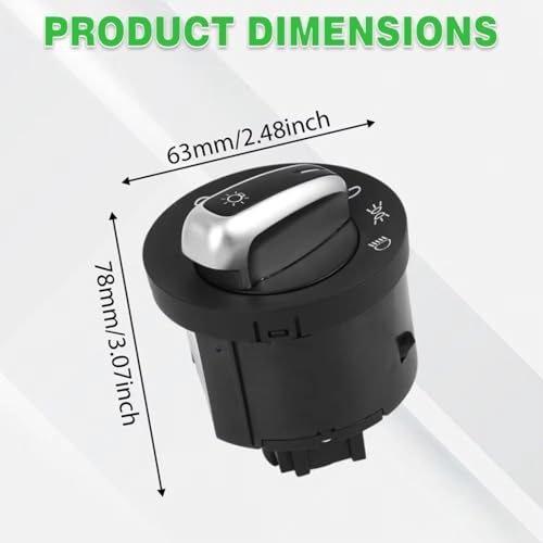 Control interruptor luces antiniebla y faros delanteros con conmutación precisa 5