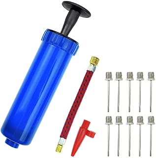 Inflator Ball Pump with Needles Valve Adapter Air Hose for Basketball Football Volleyball Rugby Balloons other Inflatable Set