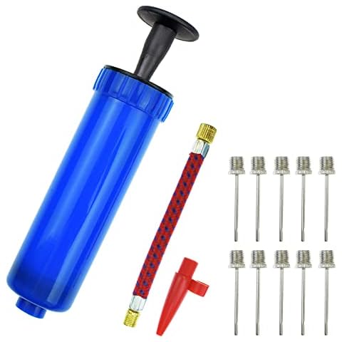 Inflator Ball Pump with Needles Valve Adapter Air Hose for Basketball Football Volleyball Rugby Balloons other Inflatable Set Cover