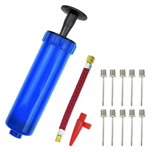 Inflator Ball Pump with Needles Valve Adapter Air Hose for Basketball Football Volleyball Rugby Balloons other Inflatable Set