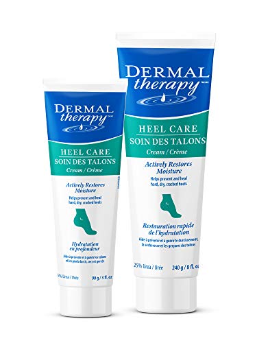 Dermal Therapy 1 oz Foot Cream for Dry Cracked Feet - Urea Cream, Foot Lotion, Heel Cream, and Humectant Moisturizer with Alpha Hydroxy Acids