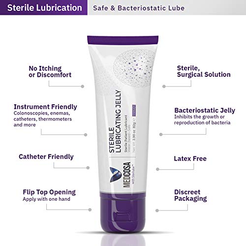Medcosa Sterile Lube | Surgical Lube | Water Based Lubricating Jelly | Medical Lubricant [2.9oz] Flip Top Tube - Thumbnail 7