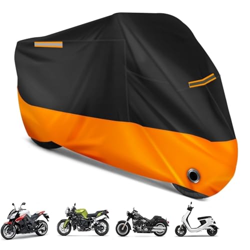 Accesorios, Sports Funda para Moto Impermeable, 190T Tela Oxford Cubierta de Motocicleta, Calidad Impermeable Sol Protección, Motocicletas Vehículo Cubierta de la Motocicleta...