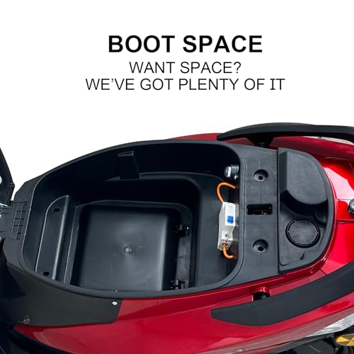 Image of Komaki X-ONE Smart 2 Wheeler /Scooter No RTO Registration or DL (Garnet Red, 100KM to 120KM /Per One Charge)