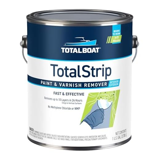 TotalBoat TotalStrip Fast-Acting Heavy Duty Gel Paint and Varnish Remover | No Methylene Chloride or NMP (1 Gallon)