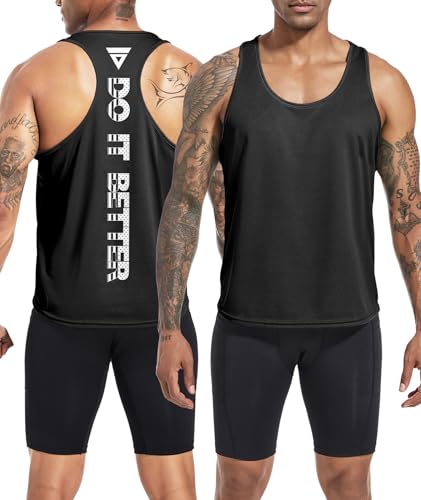 Boyzn Men's 1, 3 or 5 Pack Y-Back Workout Tank Tops, Athletic Muscle Gym Tank Tops, Fitness Bodybuilding Sleeveless T-Shirts2