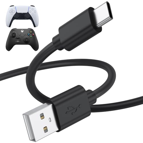 Yisica USB C Charger Cord for PS5/PS5 Pro Controller Xbox Series X/S USB A to Type C Charging Cable Replacement for Elite Series 2 Controller Nintendo Switch 2/OLED PlayStation 5 DualSense
