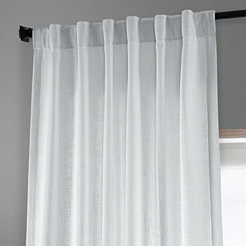 Hpd Half Price Drapes Heavy Linen Curtains For Bedroom 50 X 96 (1 Panel), Fhlch-Vet13191-96, Rice White #TOP5