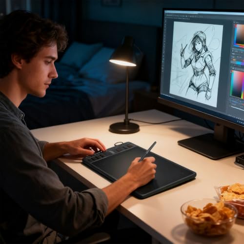 Tabletas de dibujo precisas para creadores, con stylus ergonómicos y conectividad móvil miniatura 2
