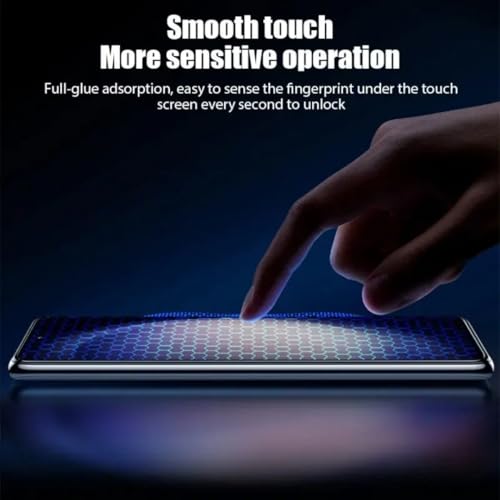 Image of 9H Tempered Glass Screen Protector for Galaxy A14 - Anti-Scratch, HD Clear, Bubble Free, White Edge | Pack of 10