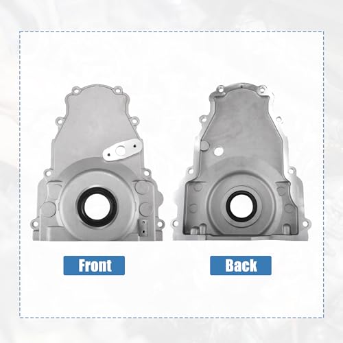 Image of X AUTOHAUX 1 Set LS Front Timing Cover with Gasket for LS2 LS3 Gen 4 LSx 4.8L 5.3L 6.0L 6.2L Engines No.12600326