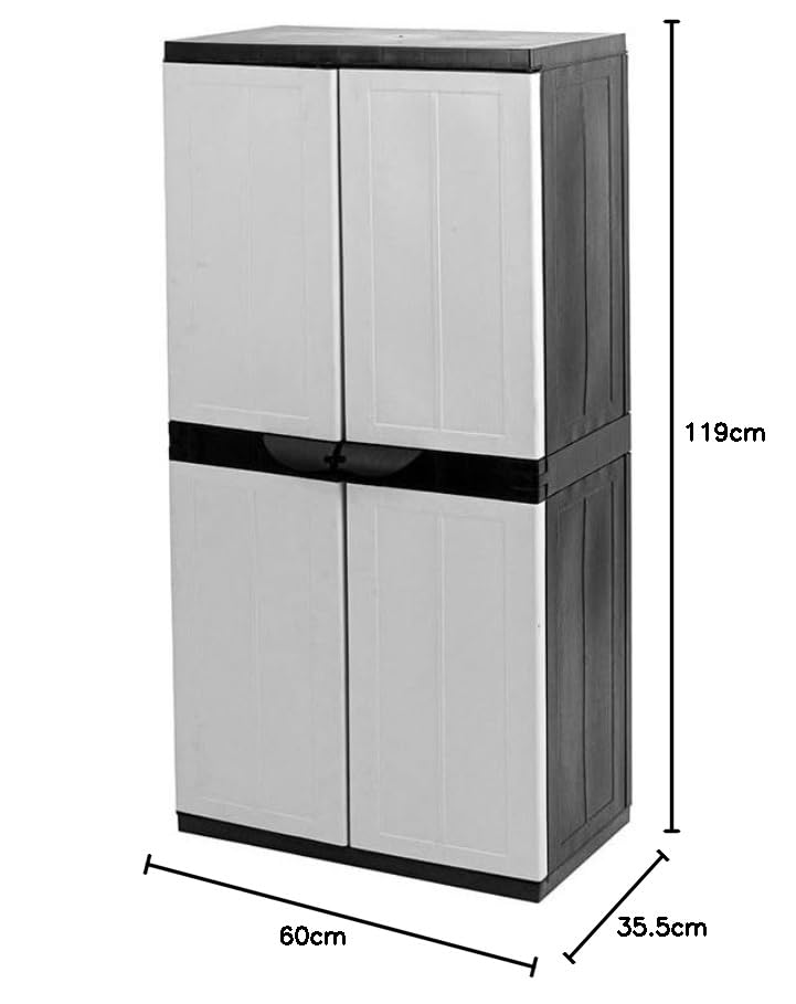 Anaquel de plástico con puertas 17 Imagen adicional