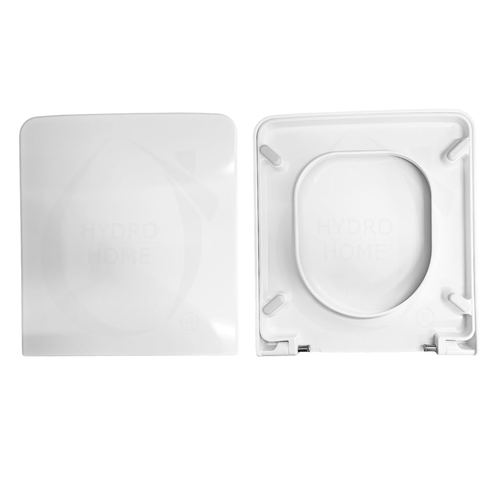 Copriwater Sedile Wc TOUCH 2 E TOUCH 3 DISEGNO CERAMICA Come Originale, In Plastica Termoindurente Avvolgente,Colore Bianco MADE IN ITALY CHIUSURA AMMORTIZZATA
