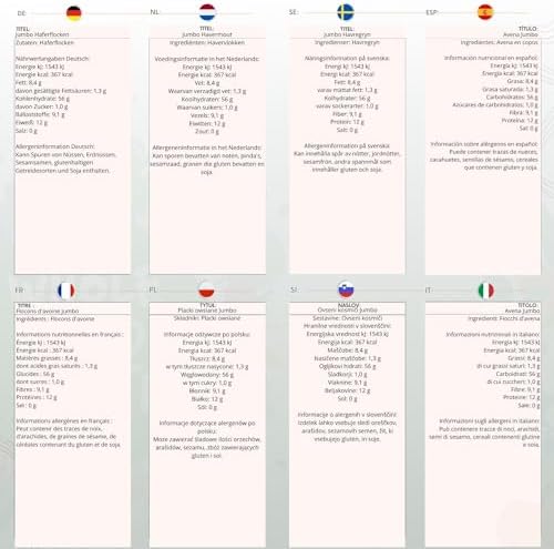 Wholefood Earth Jumbo Oats 3kg - High Fiber & Protein - Image 2