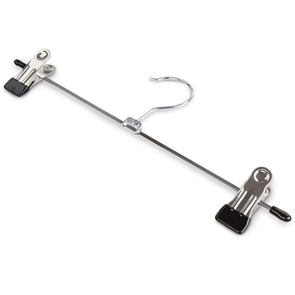 ZORILO Kleine Kinder-Kleiderbügel, 5 Stück/Set, Kleiderbügel für Kleidung, Edelstahl-Clip, Ständer, Clips, Hosen, Rock, Socken, Kinderkleidung, verstellbar, langlebig, sicher (Farbe: B) (Farbe: