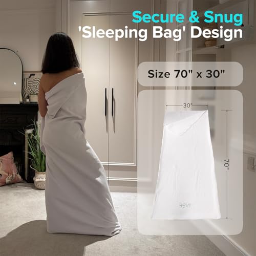 REVIIV Sauna Blanket Insert Towel - 2 Pack Soft White Cotton Waffle - Comfortable and Easy Home Sessions Minimal Cleanup - Super Absorbent Sauna Towel