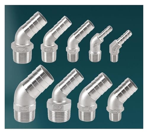 Conectores acodados con rosca macho y espiga manguera para tuberías de agua y aire comprimido 3