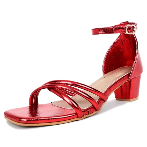 Image of TRASE Stylish And Fancy Block Heels With Adjustable Buckle For Women And Girls - Women Footwear - Heel Sandals For Girls