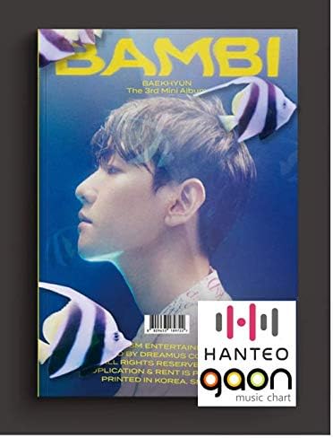 Exo Baekhyun - Bambi Photobook A ver. (3er Mini álbum) Pre Orden CD+Photolibro+Póster plegado+Otros con seguimiento, pegatinas extra decorativas,