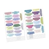 Aufkleber mit buntem Zitat für Projektplaner, Gitarre, Handy, Laptop, Dekoration, Kinderbastelaufkleber