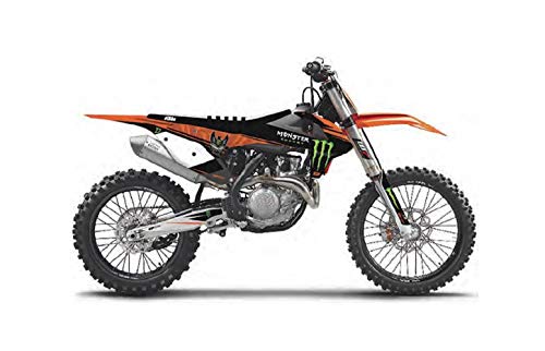 DCOR 20-30-209 Monster Energy KTM Complete Graphics Kit - White