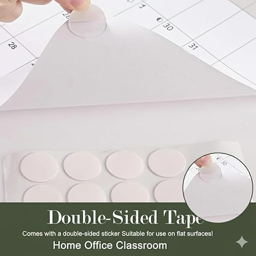 Image of Thinkcrafts 2026 Wall Calendar with stikar Planner, Large 29.5 x 19.5 Inch, 12-Month Yearly Calendar, Home Office Organization plannar (white, 20x30 inches)