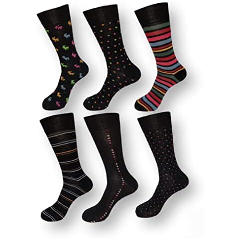 Trendy Lane Pack of 3 Bamboo Socks, Men’s and Woman’s Natural Breathable Bamboo, Design Casual Formal Premium Eco-Friendly Socks (6-11, Mens Bamboo Assorted Socks) Cover