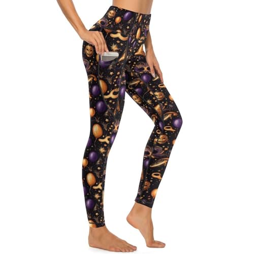 Pantalon de yoga avec poches anti-glisse et gainant pour le sport