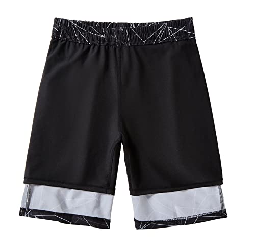 IRELIA 2 Pack Boys 2 in 1 Swim Trunks Boxer Brief Liner Compression Swimming Shorts Quick Dry Swimwear A0103 5-6 - image 4