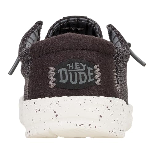 Image of HEYDUDE Boy's Youth Wally Stretch Sox Slip On Shoe, Irish Cream /Egret Size