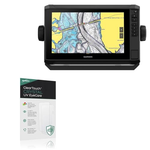 BoxWave Screen Protector Compatible With Garmin echoMAP UHD2 93sv - ClearTouch Crystal Anti-UV EyeCare (2-Pack), Filters out Harmful Blue Light Reduce Fatigue