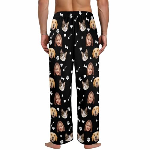 Personalized Pajama Pants with Face for Women Men Custom Photo PJ Christmas Bottoms for Her Him4