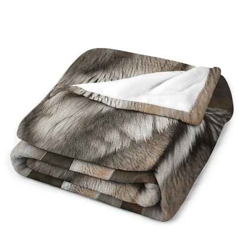 Couverture extra large en flanelle grise pour lit et canapé