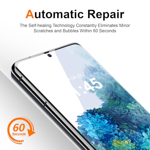 Kuteja [2 Stück] Privacy TPU Schutzfolie für Samsung Galaxy S20, Anti Spähen Sichtschutz, Anti-Kratzen, Fingerabdruck-ID Blasenfreie Weich Displayschutzfolie für S20 Anti-Spy Folie
