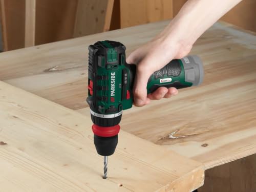 Parkside Akku-Bohrschrauber PBSA 12 X12V, Spindelarretierung, LED, im Koffer (ohne Ladegerät und Akku) – Ansicht 4